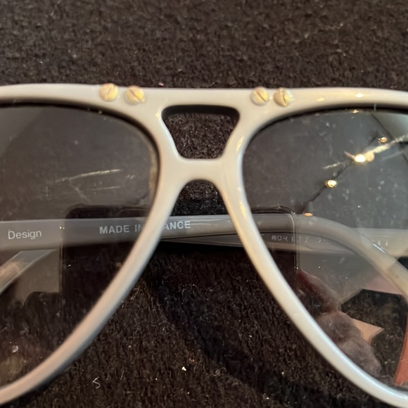 JONES DESIGN PILOT SUNGLASSES, grey plastic frame, made in France, - Picture 2 of 8